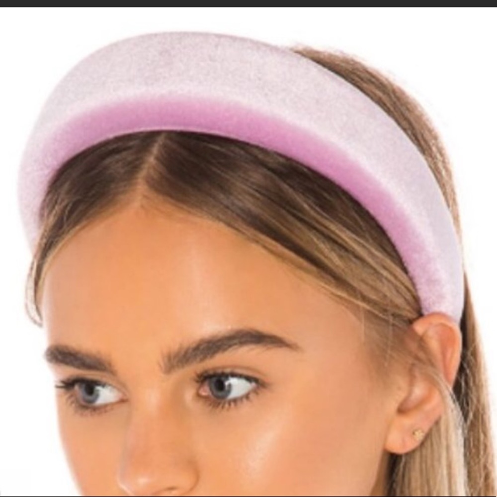 8 OTHER REASONS PINK VELVET PADDED HEADBAND NWOT